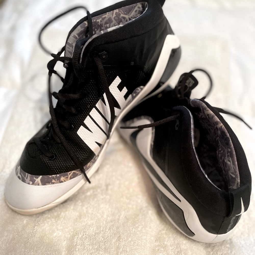 Nike-New Adult Men's Size 12 Metal High Top Force Zoom Trout 4